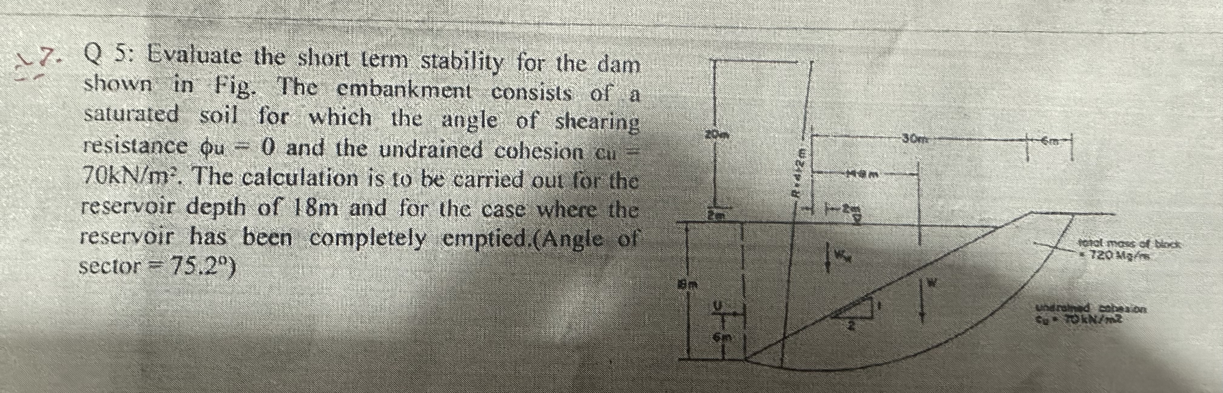 Q 5 : Evaluate the short term stability for the