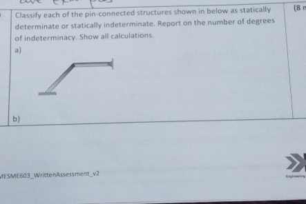 Classify each of the pin - connected structures