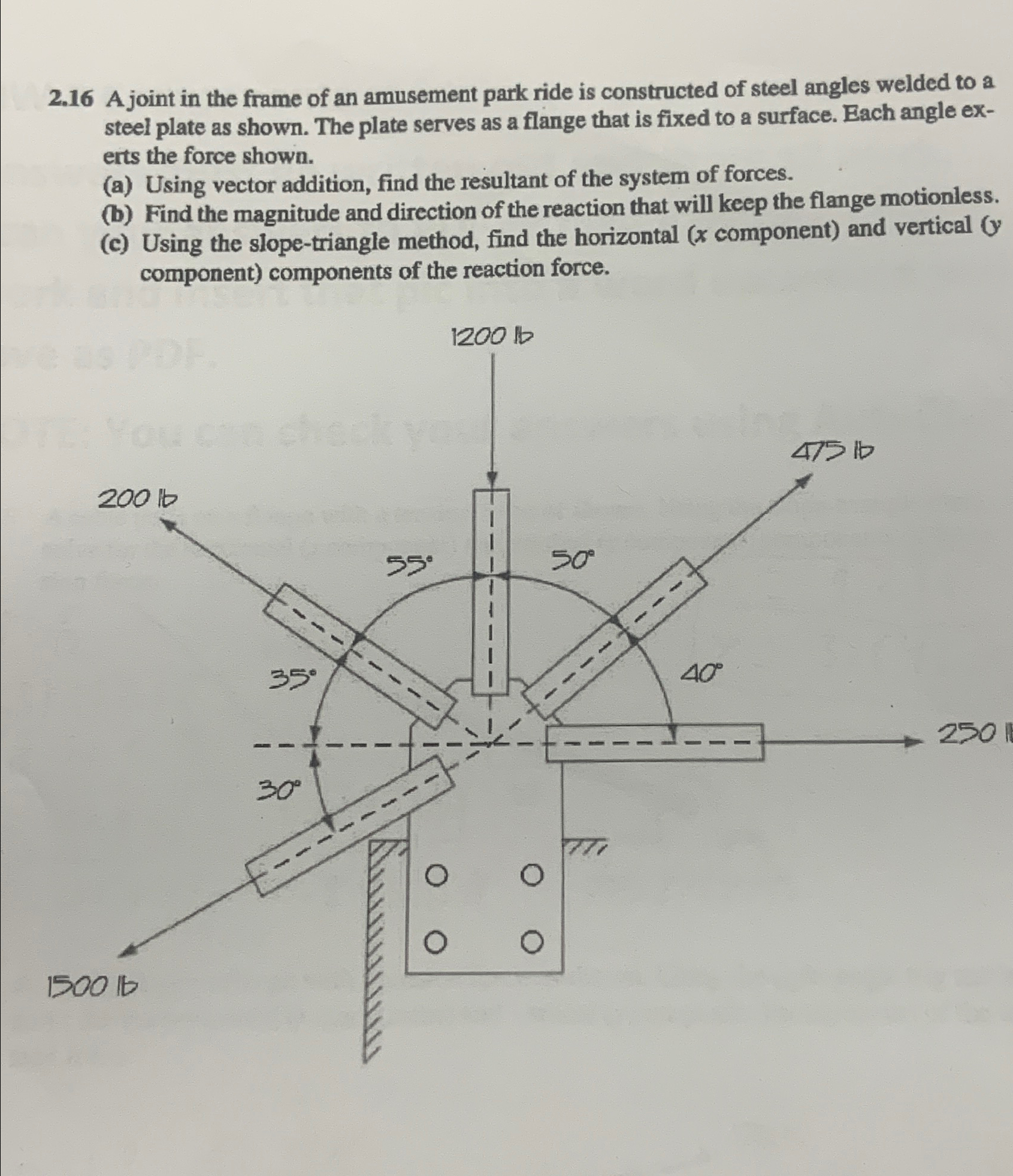 2 . 1 6 A joint in the frame of an amusement park