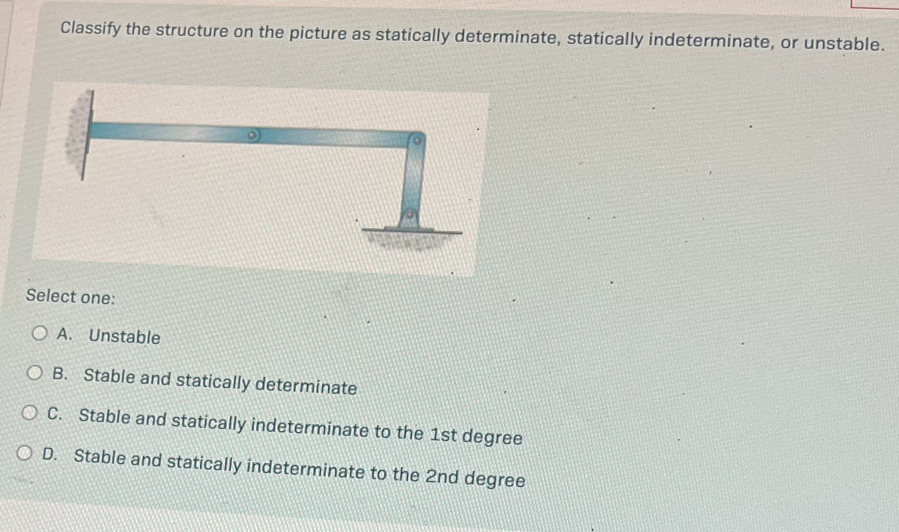 Classify the structure on the picture as