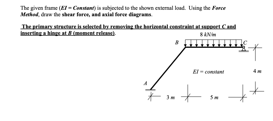The given frame \ ( ( \ boldsymbol { E I } = \