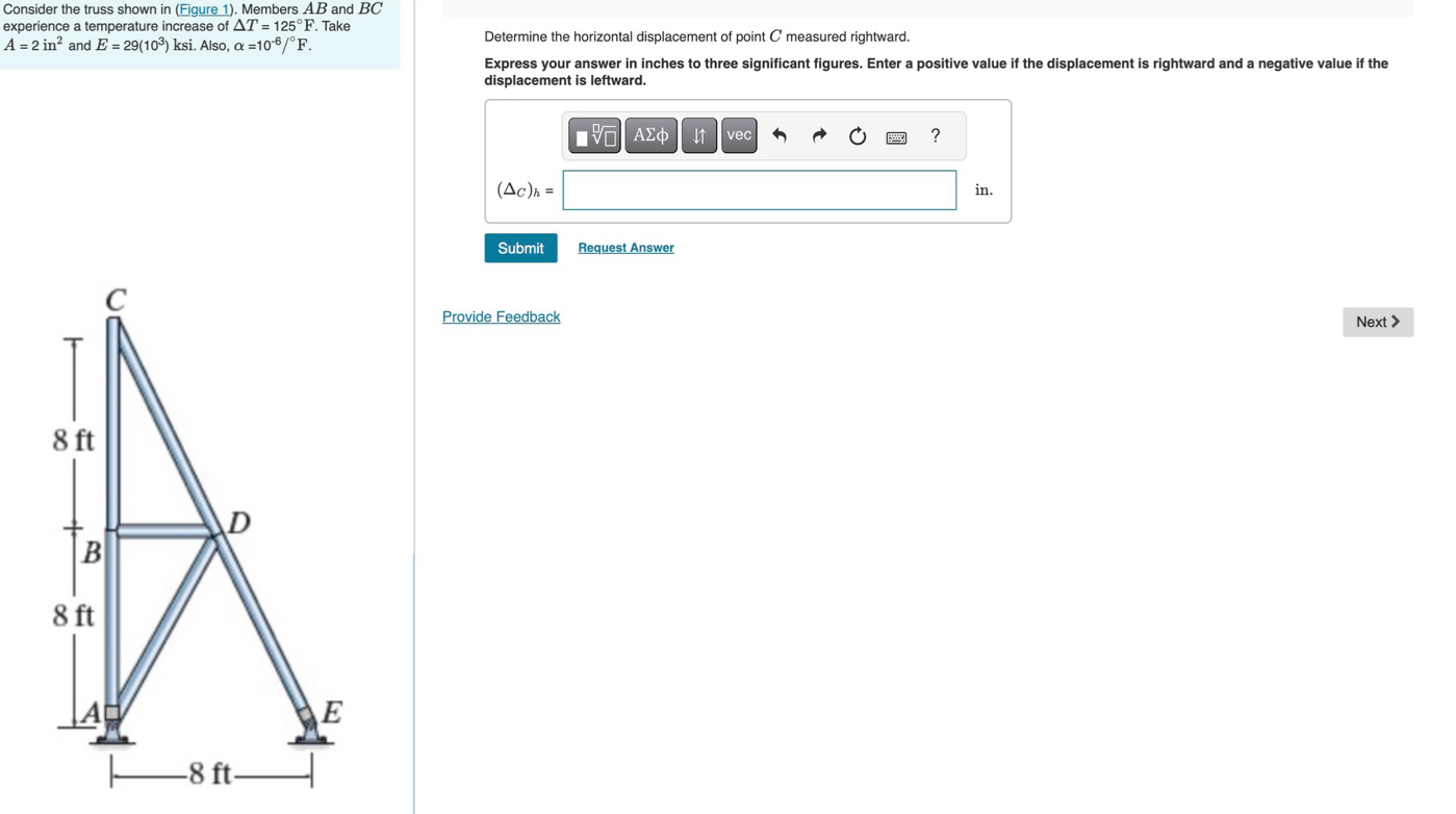 Consider the truss shown in ( Figure 1 ) .