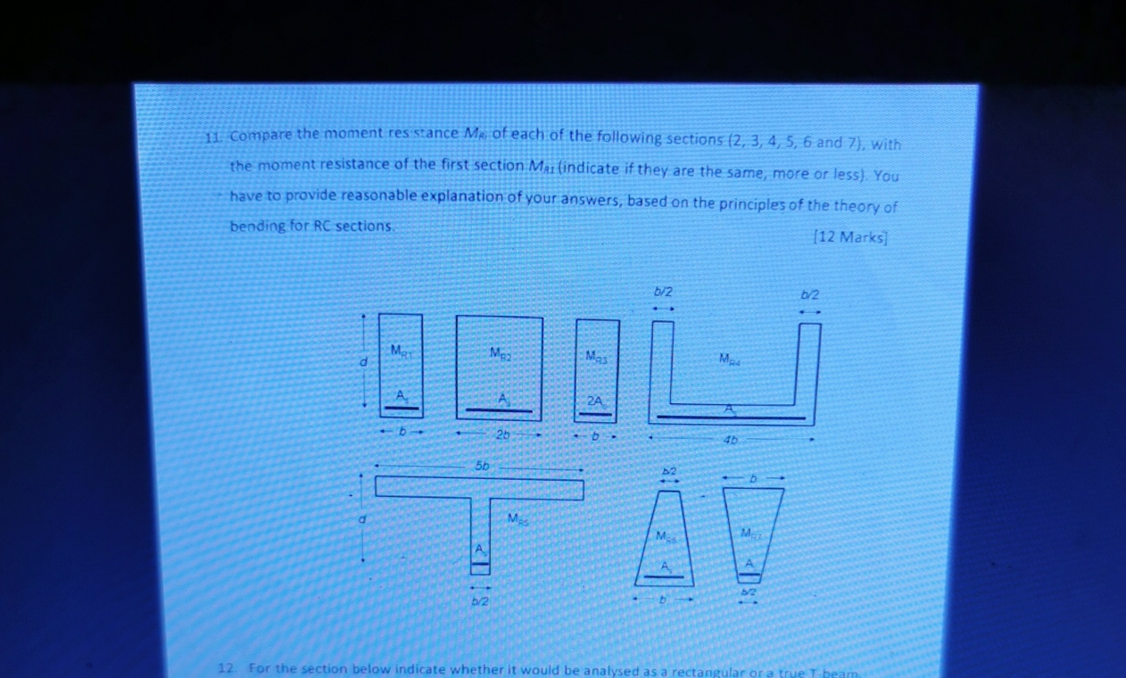 Compare the moment res srance M f of each of the