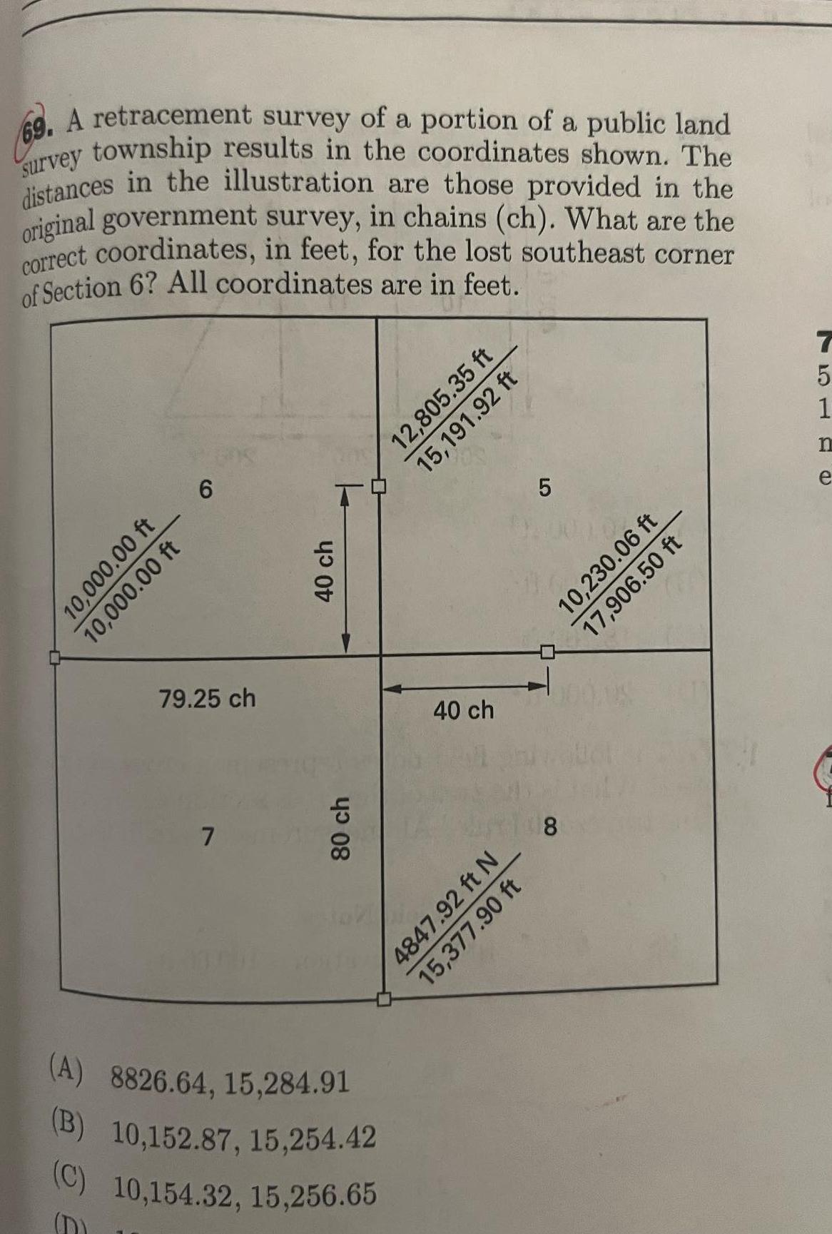 A retracement survey of a portion of a public