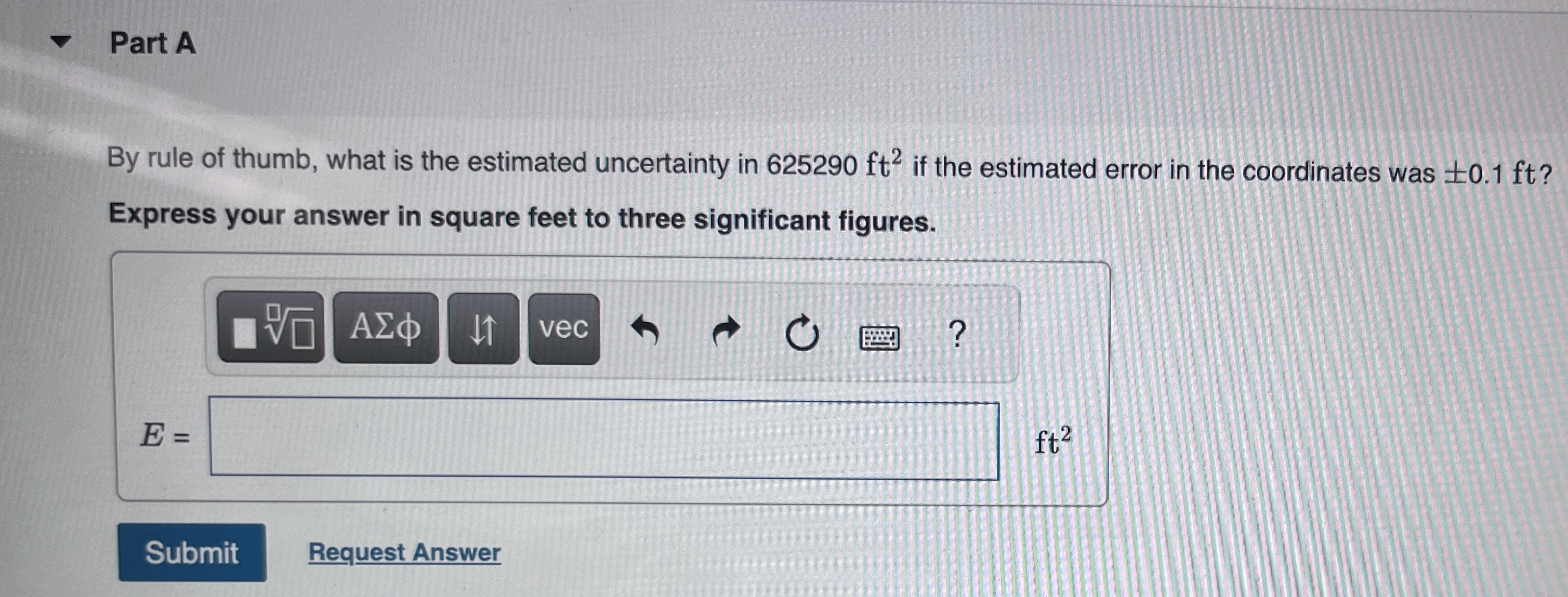 Part A By rule of thumb, what is the estimated