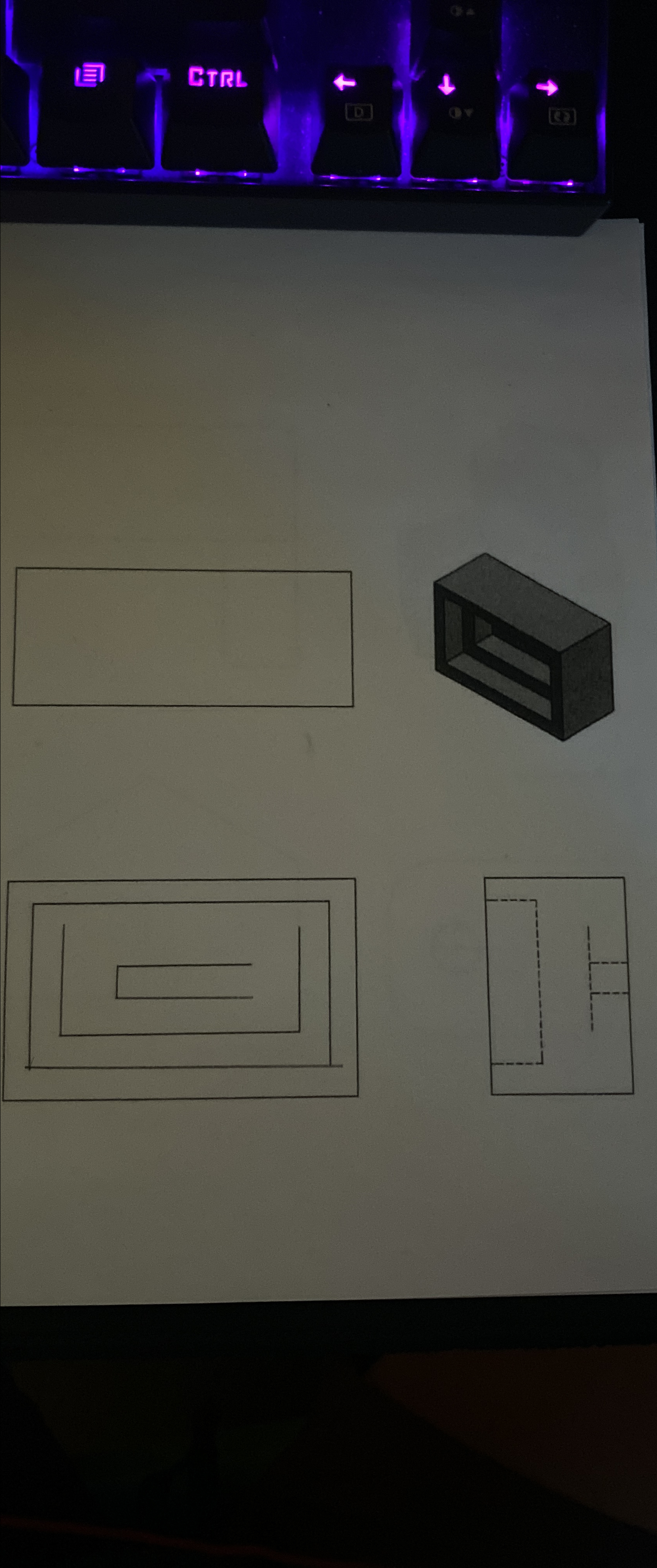 Draw in the missing lines Please use explanation