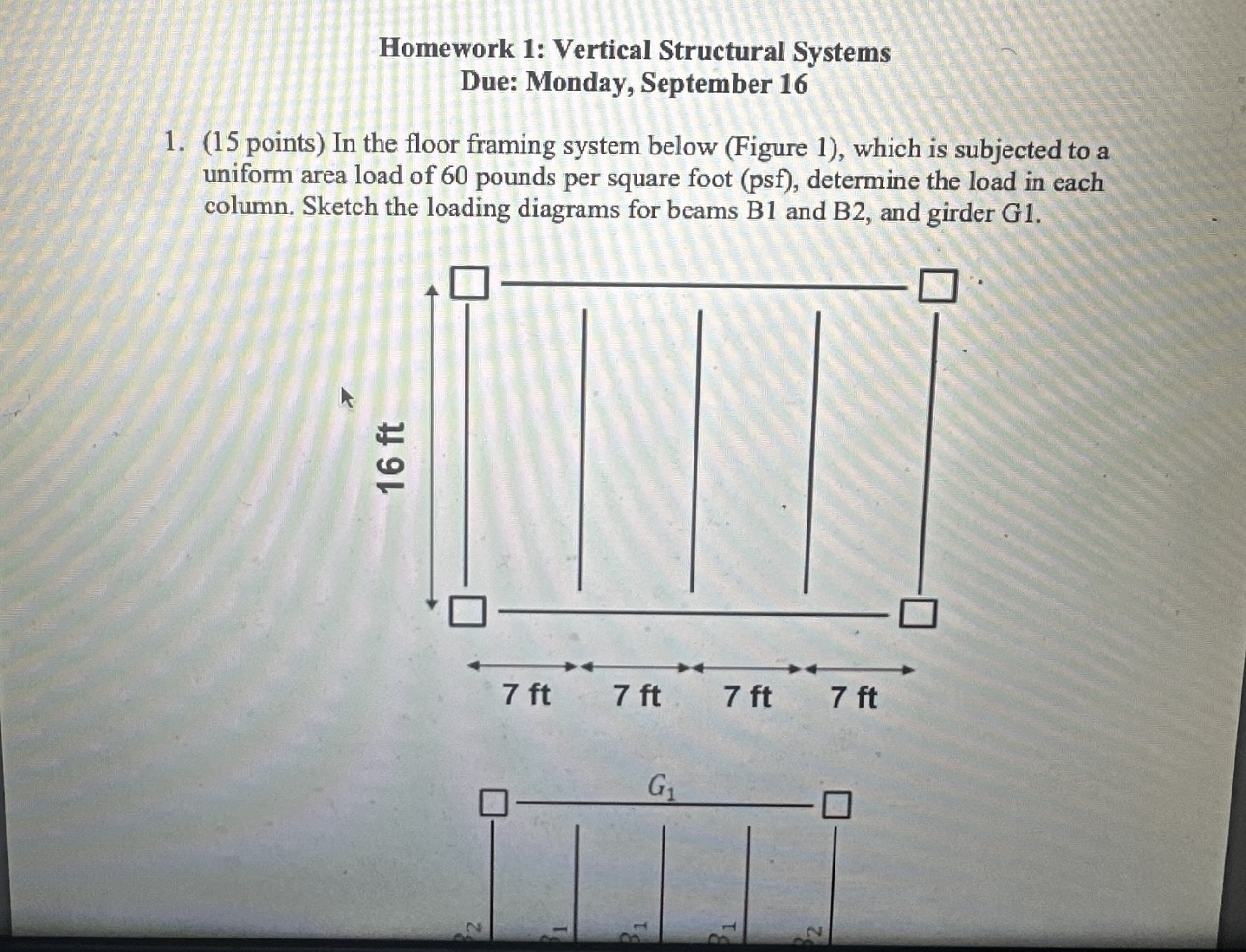 Question 4 of 1 0 The floor framing plan shown in