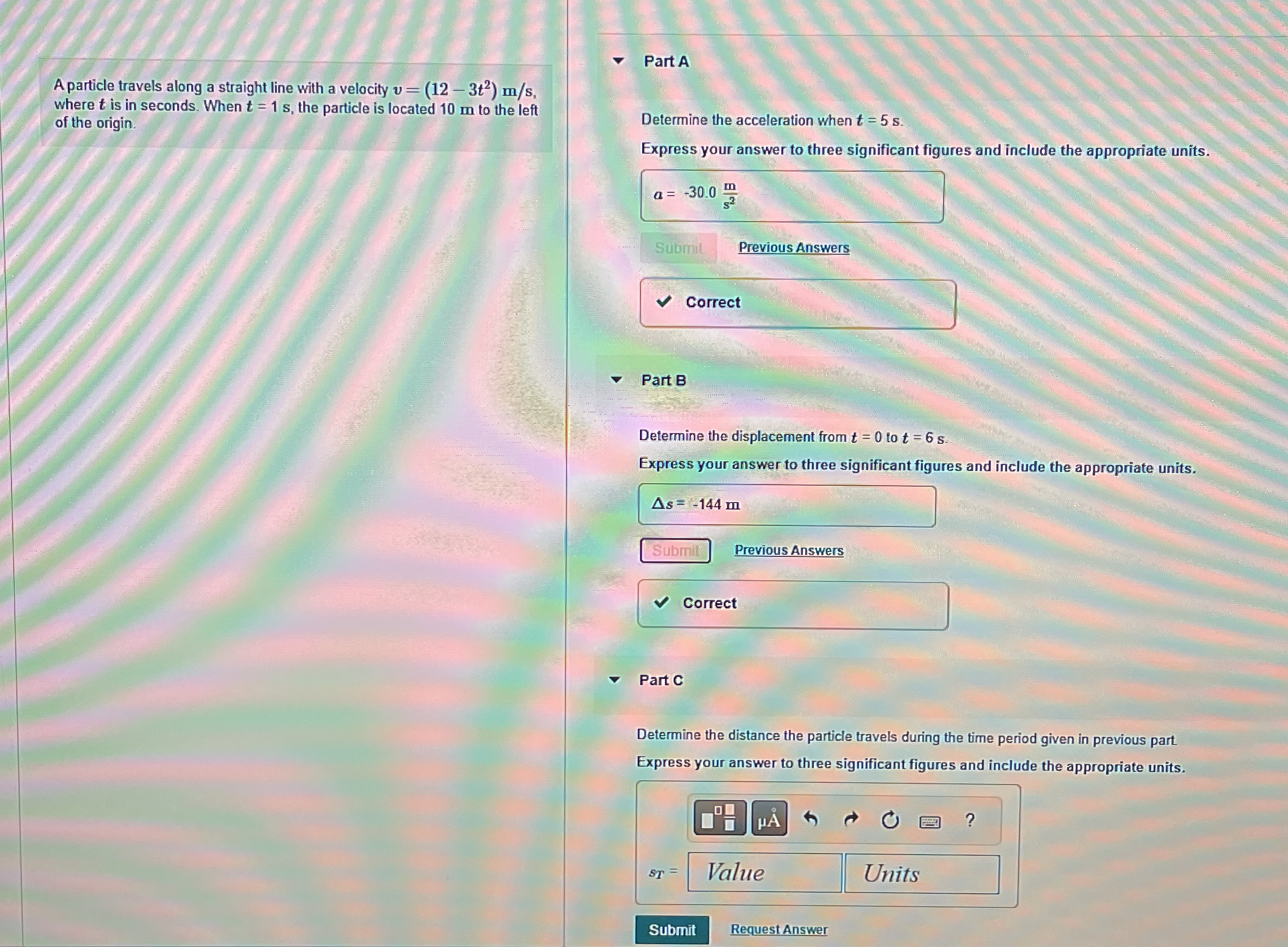 Please help with Part B and C and show all work