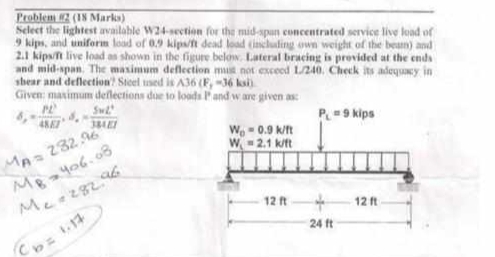 Problem Select the lightest available W 2 4 -