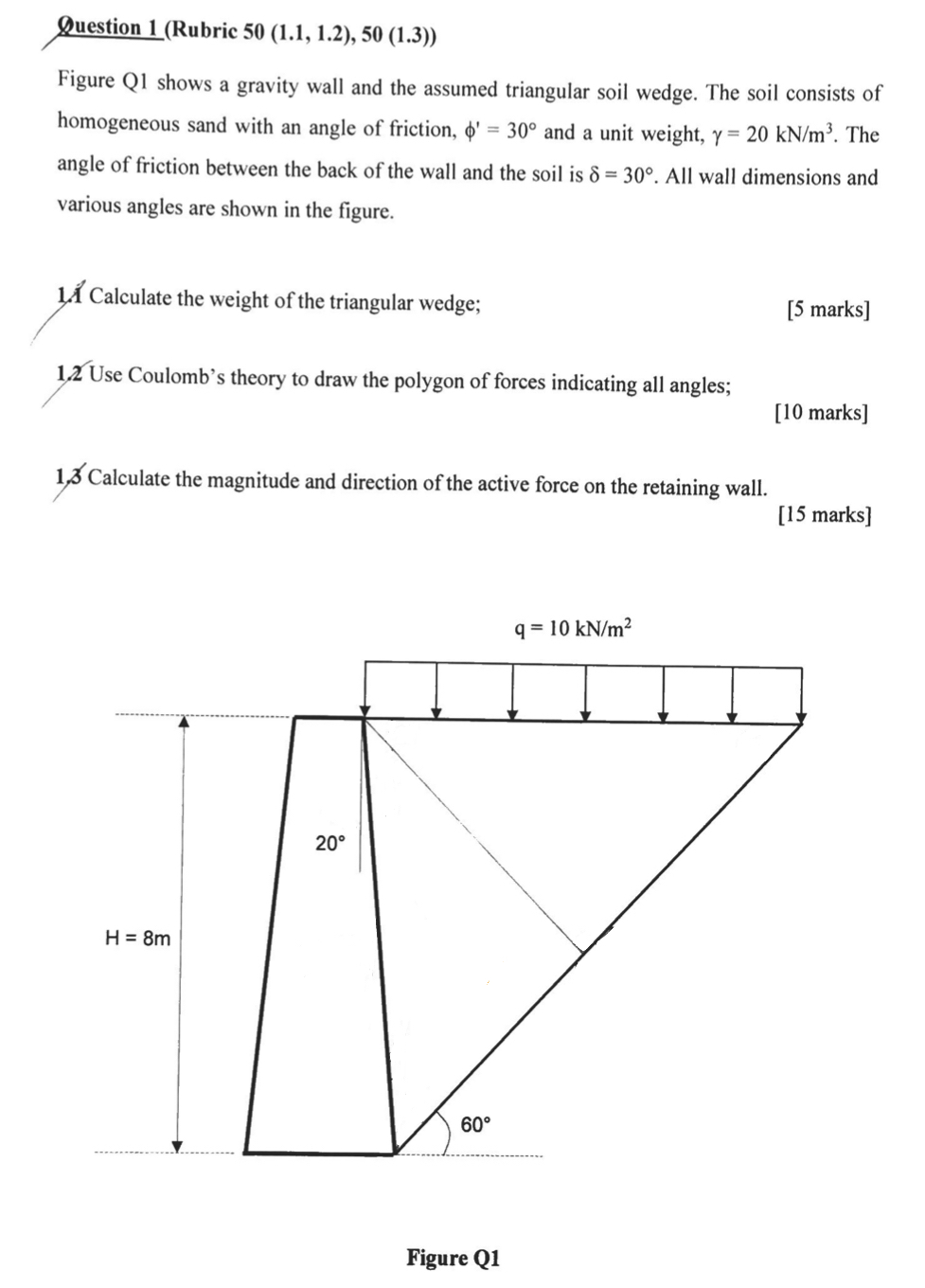 Question 1 ( Rubric 5 0 ( 1 . 1 , 1 . 2 ) , 5 0 (