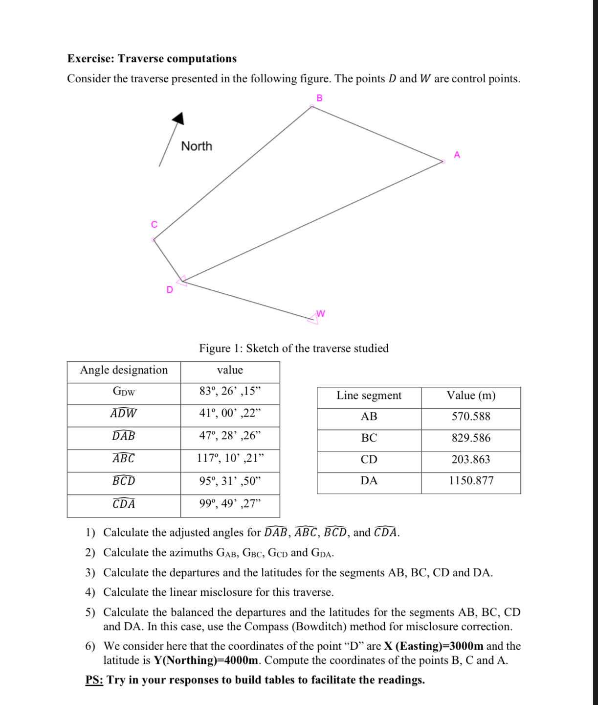 Exercise: Traverse computations Consider the
