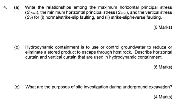4 . ( a ) Write the relationships among the