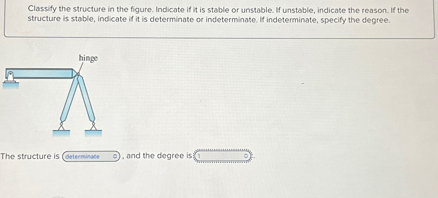 Classify the structure in the figure. Indicate if