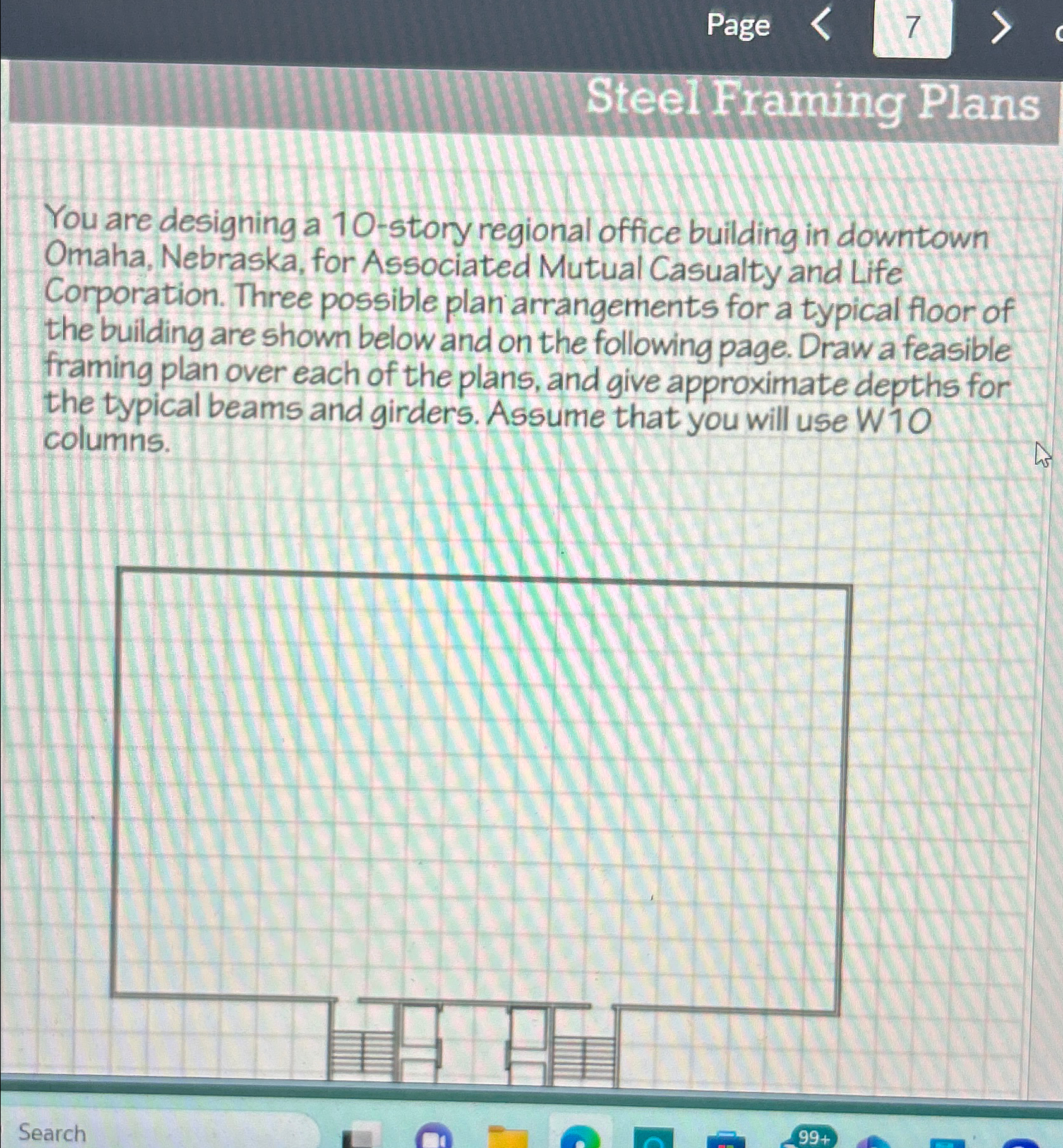 Page 7 Steel Framing Plans You are designing a 1