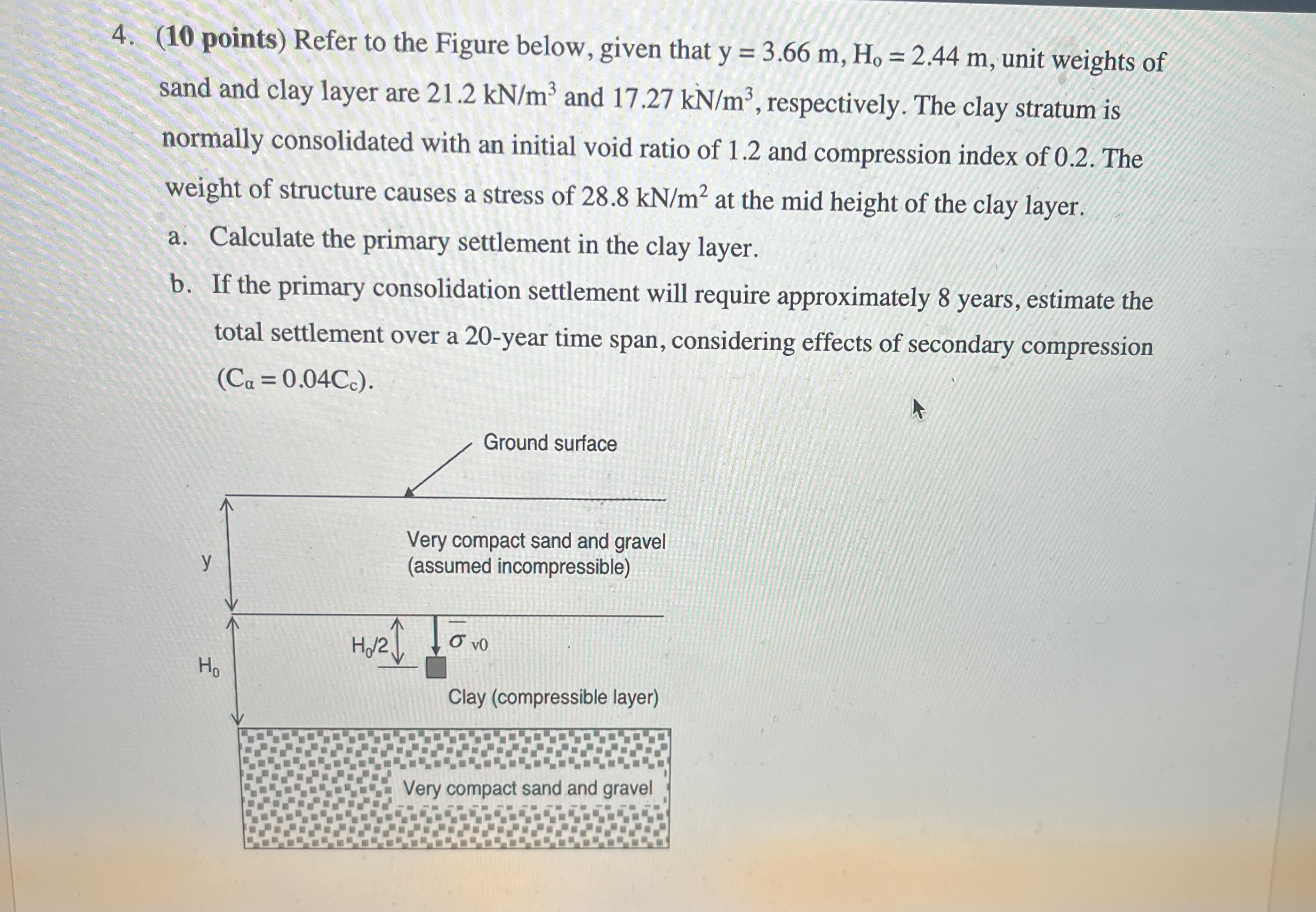 ( 1 0 points ) Refer to the Figure below, given