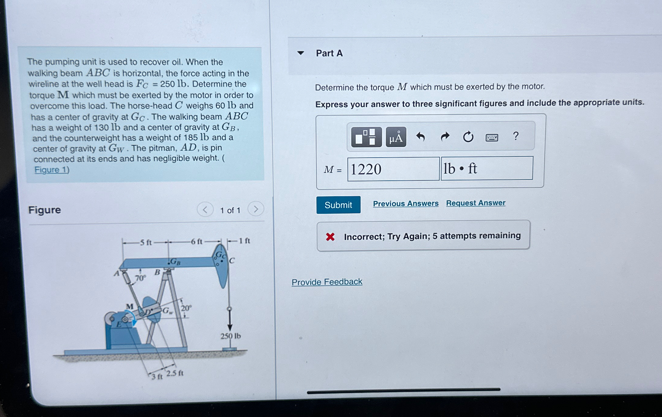 The pumping unit is used to recover oil. When the