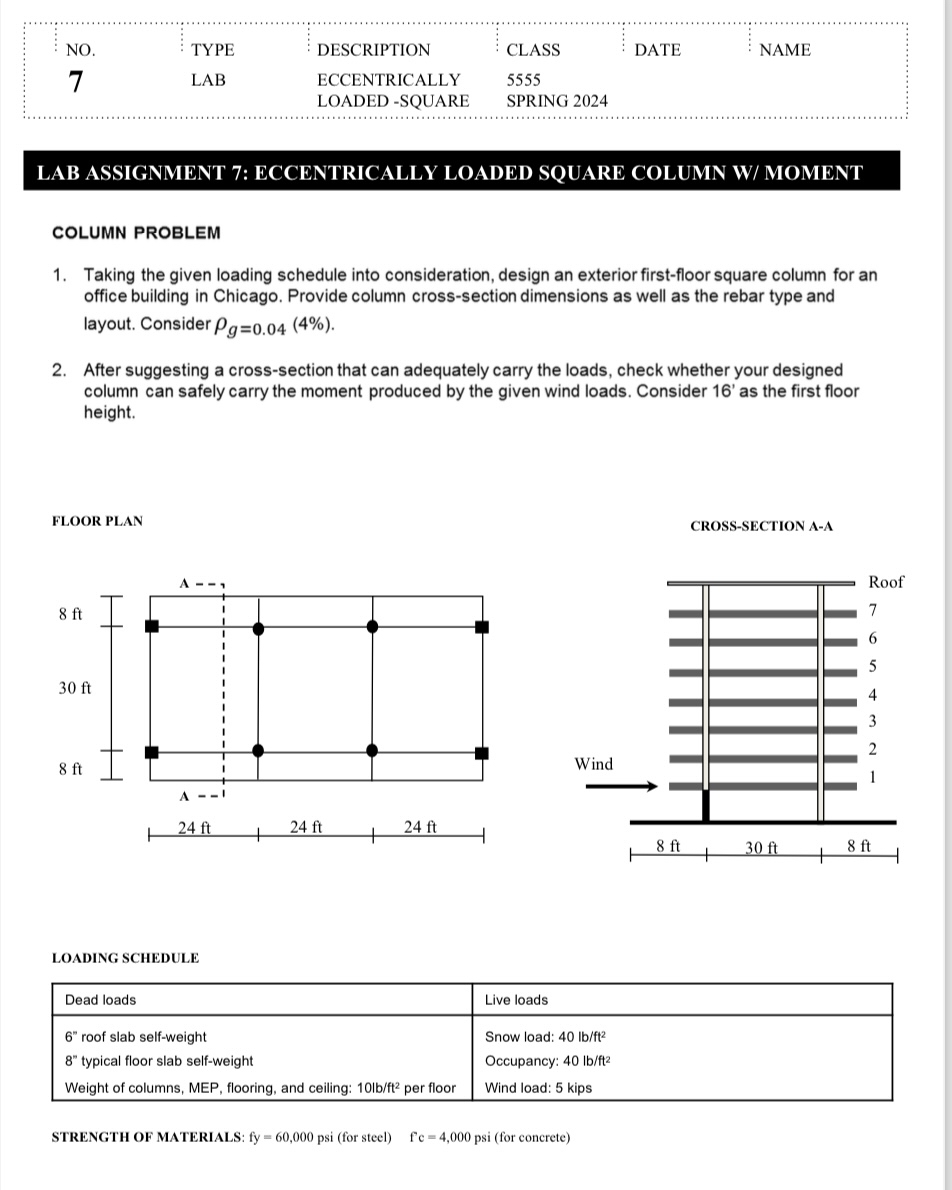 NO . TYPE DESCRIPTION CLASS DATE NAME 7 LAB
