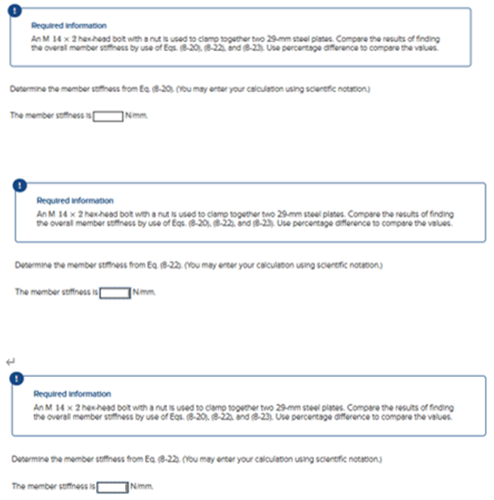 An M 1 4 2 hex - head bolt with a nut is used to