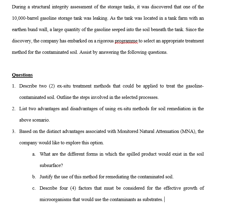 During a structural integrity assessment of the