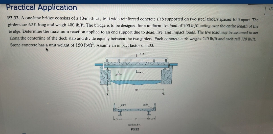 Practical Application P 3 . 3 2 . A one - lane