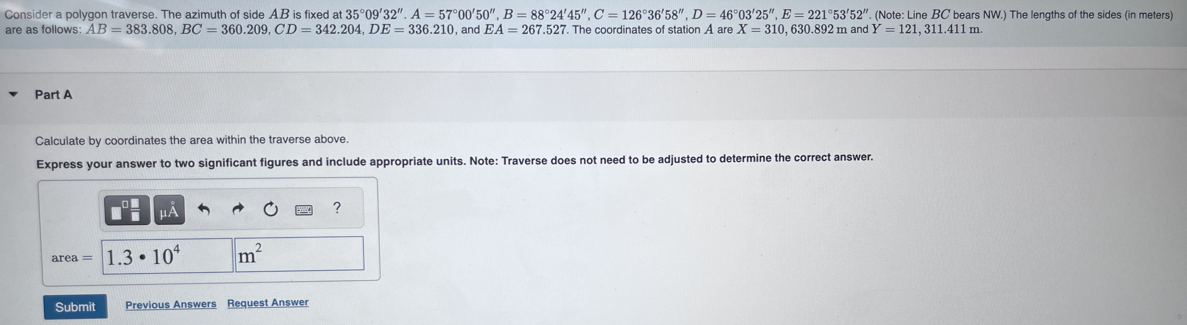 are as follows: A B = 3 8 3 . 8 0 8 , B C = 3 6 0