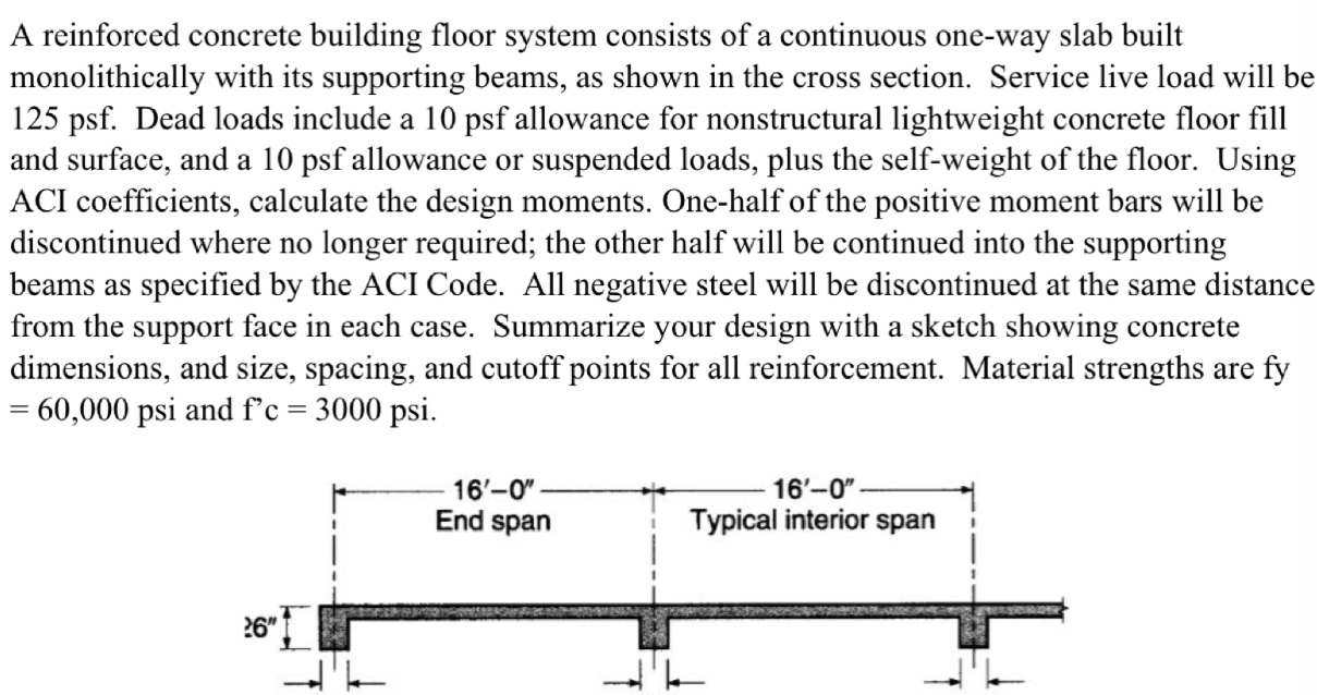A reinforced concrete building floor system