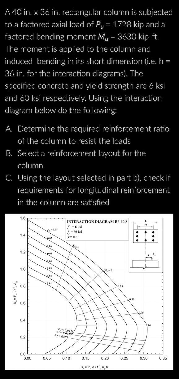 Reinforced Concrete Design: A 4 0 in . x 3 6 in .