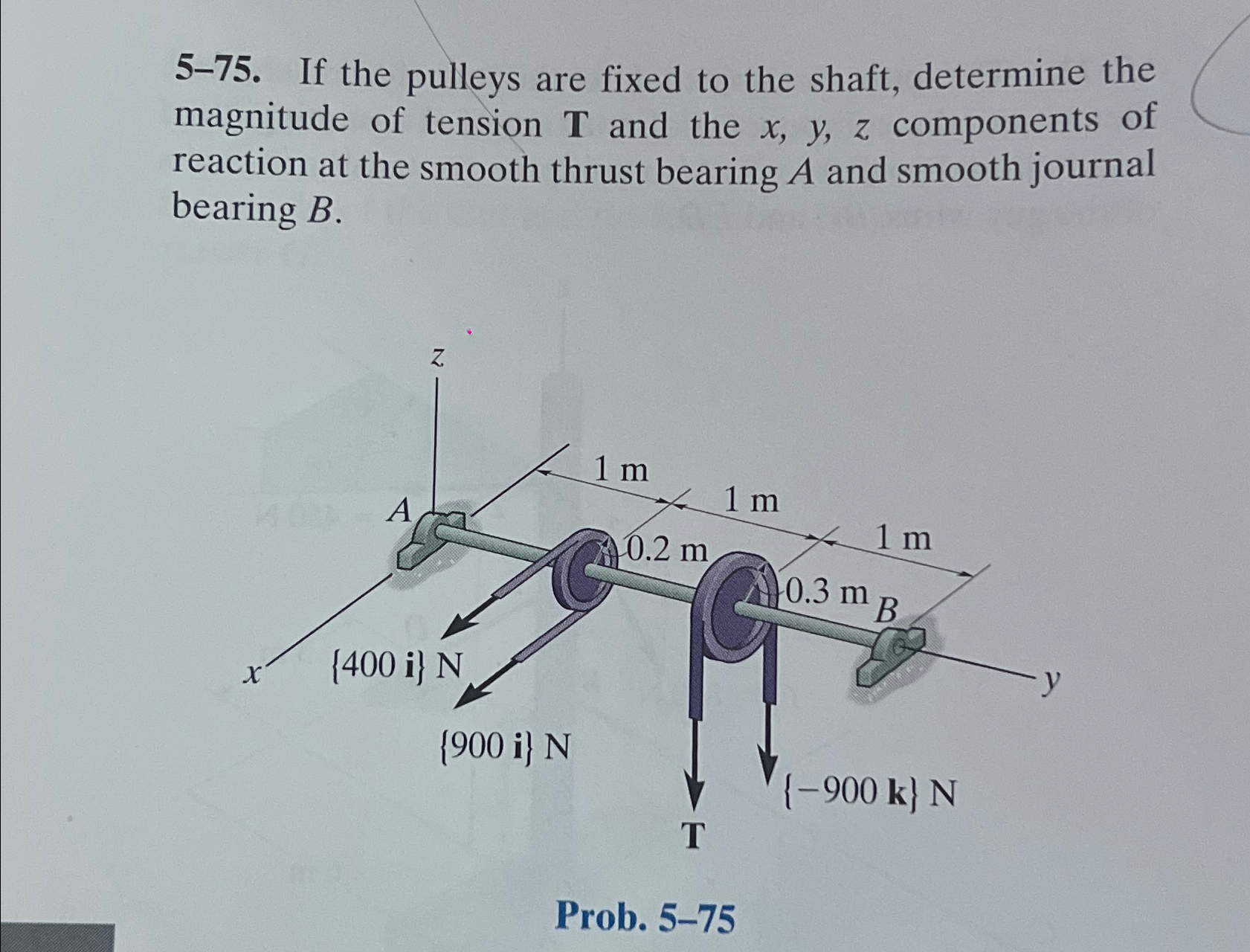 5 - 7 5 . If the pulleys are fixed to the shaft,