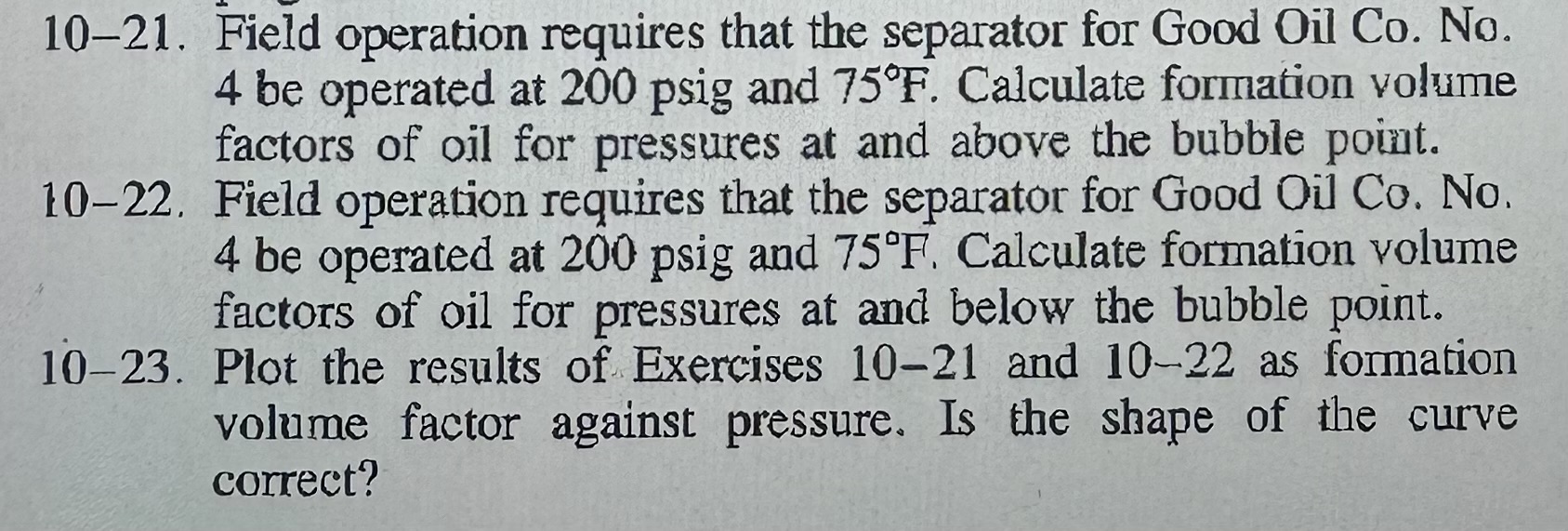 1 0 - 2 1 . Field operation requires that the