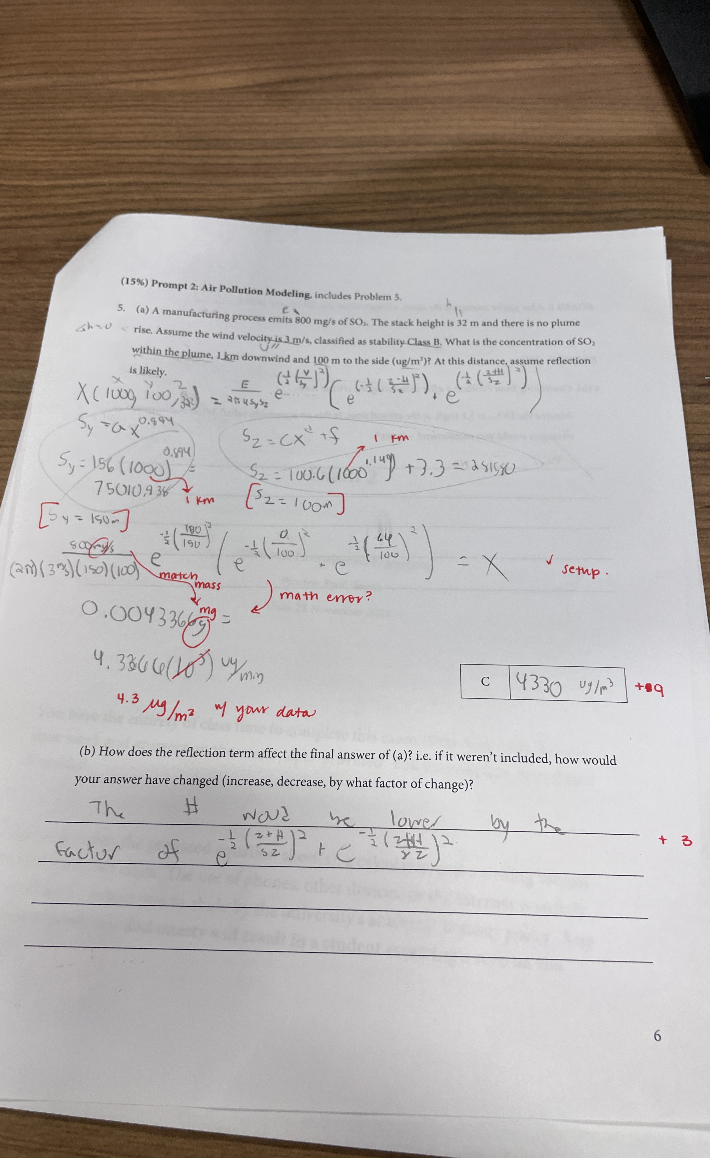 ( 1 5 % ) Prompt 2 : Air Pollution Modeling,