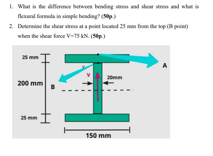 What is the difference between bending stress and