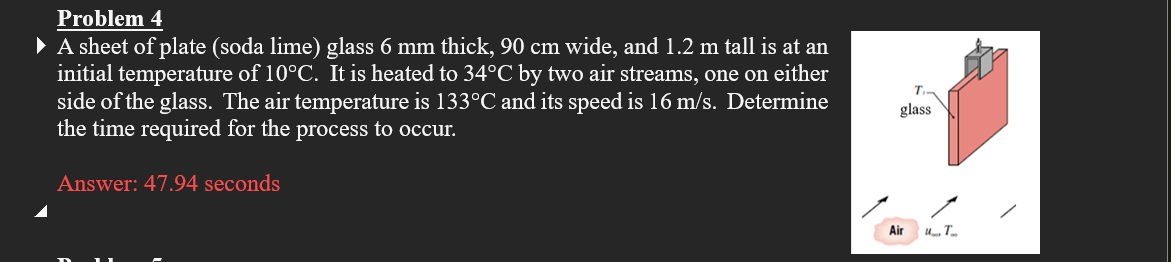 Problem 4 A sheet of plate ( soda lime ) glass 6