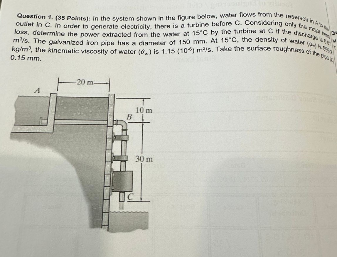 Question 1 . ( 3 5 Points ) : In the system shown
