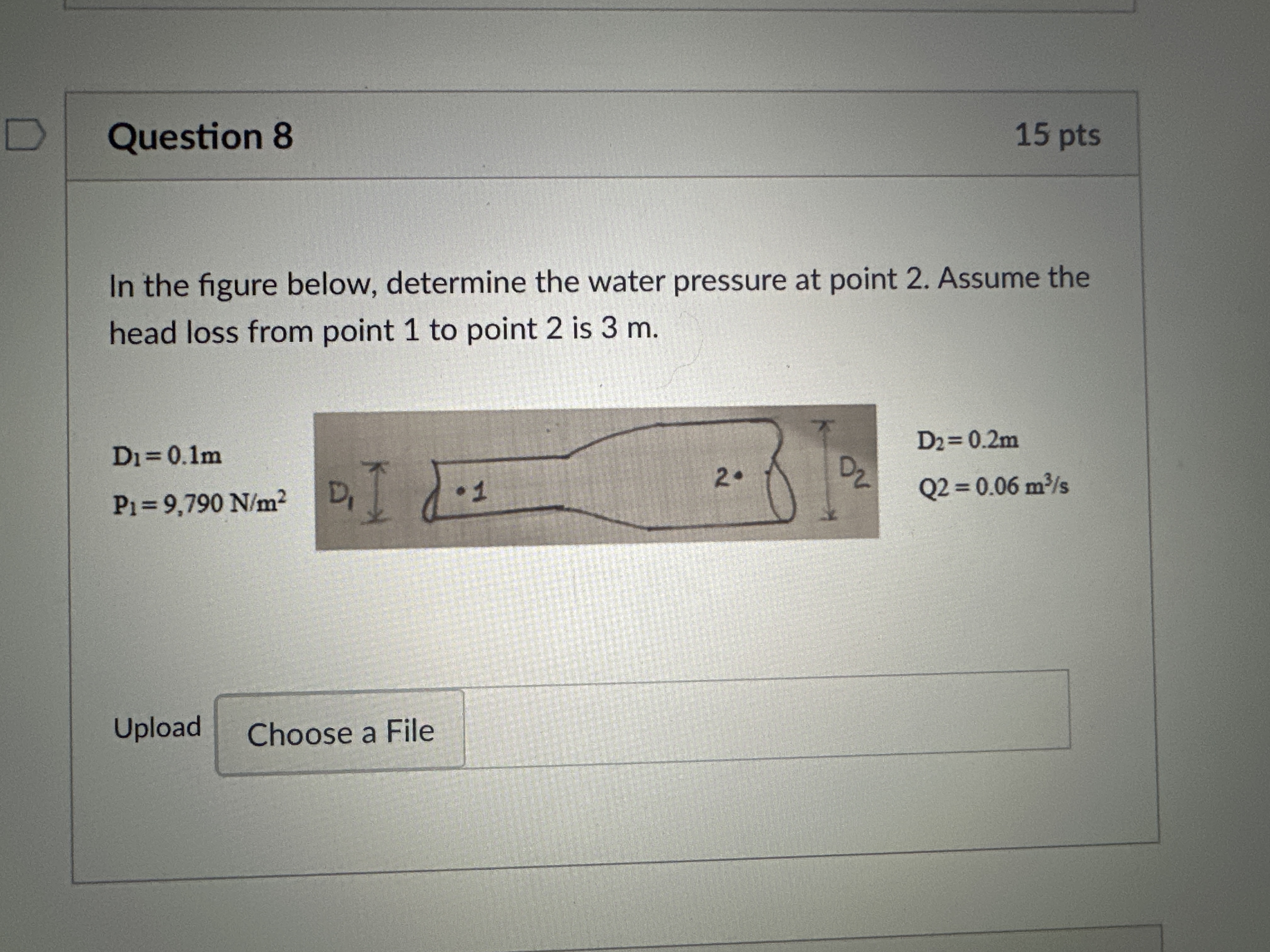 Question 8 In the figure below, determine the