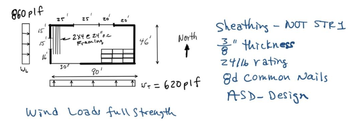 Given: The single - story wood frame warehouse