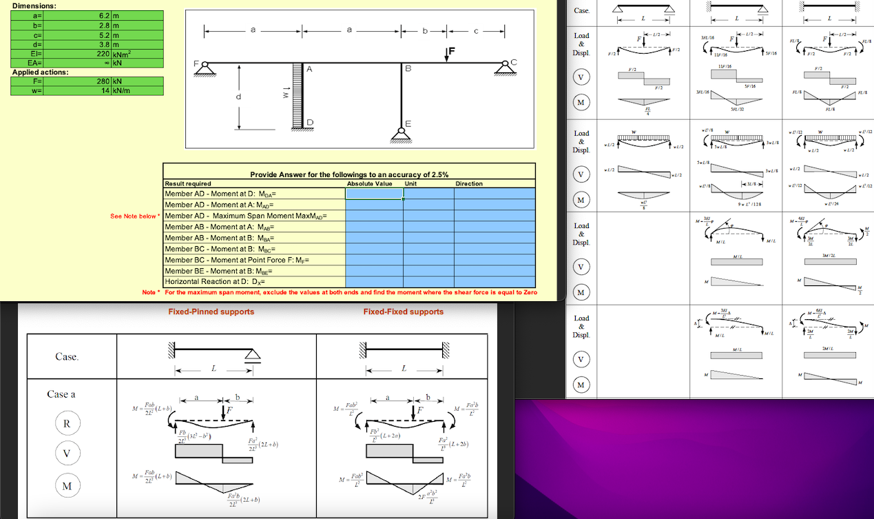 Solve the following step by step and fill out the