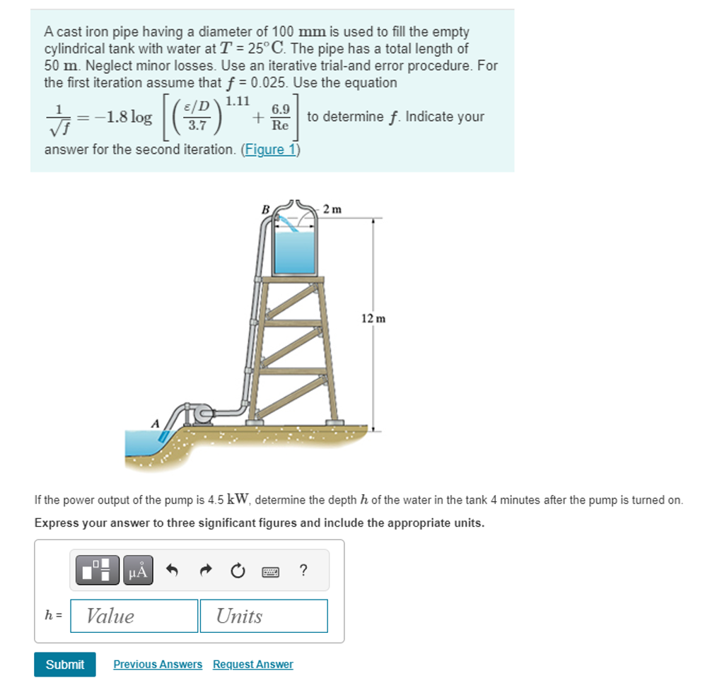 A cast iron pipe having a diameter of 1 0 0 m m