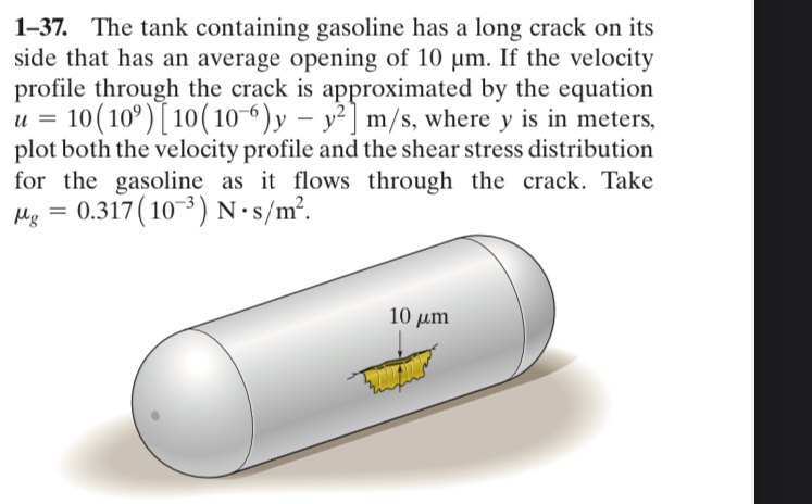 1 - 3 7 . The tank containing gasoline has a long
