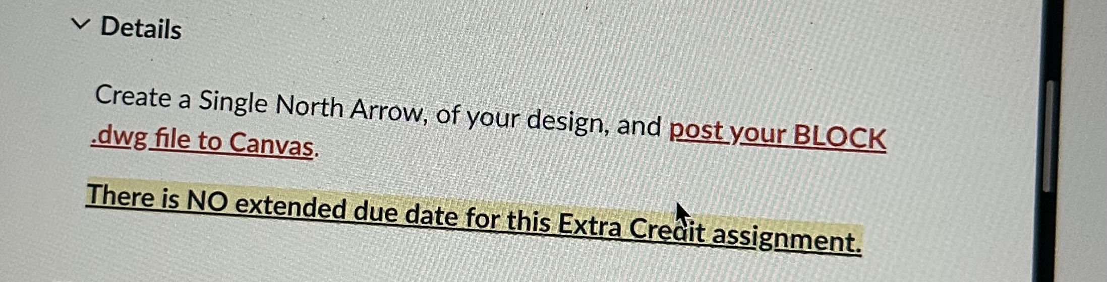 Details Create a Single North Arrow, of your