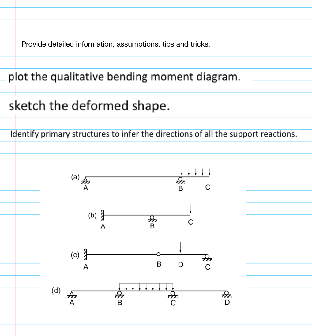 Provide detailed information, assumptions, tips