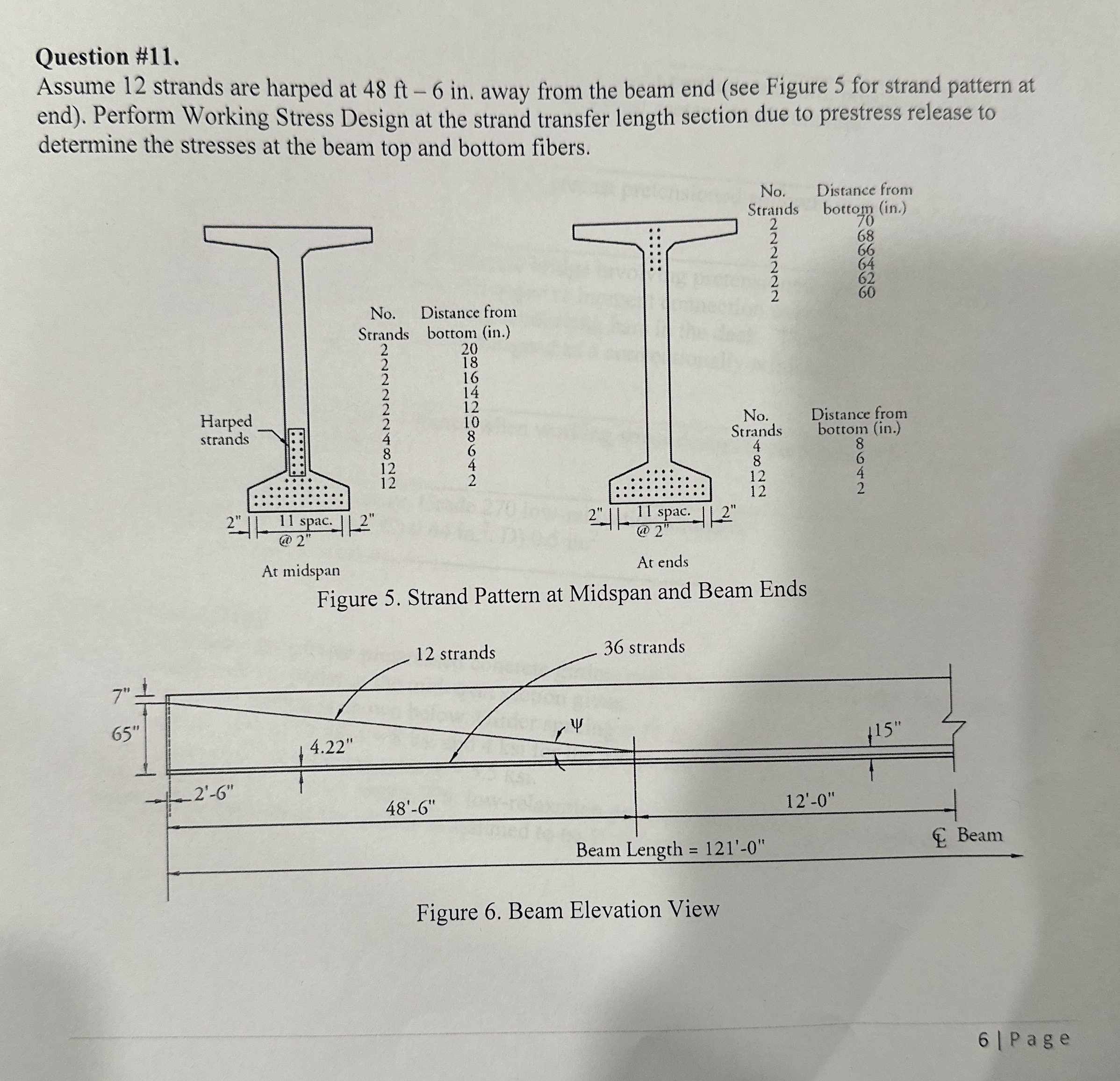 Question \ # 1 1 . Assume 1 2 strands are harped