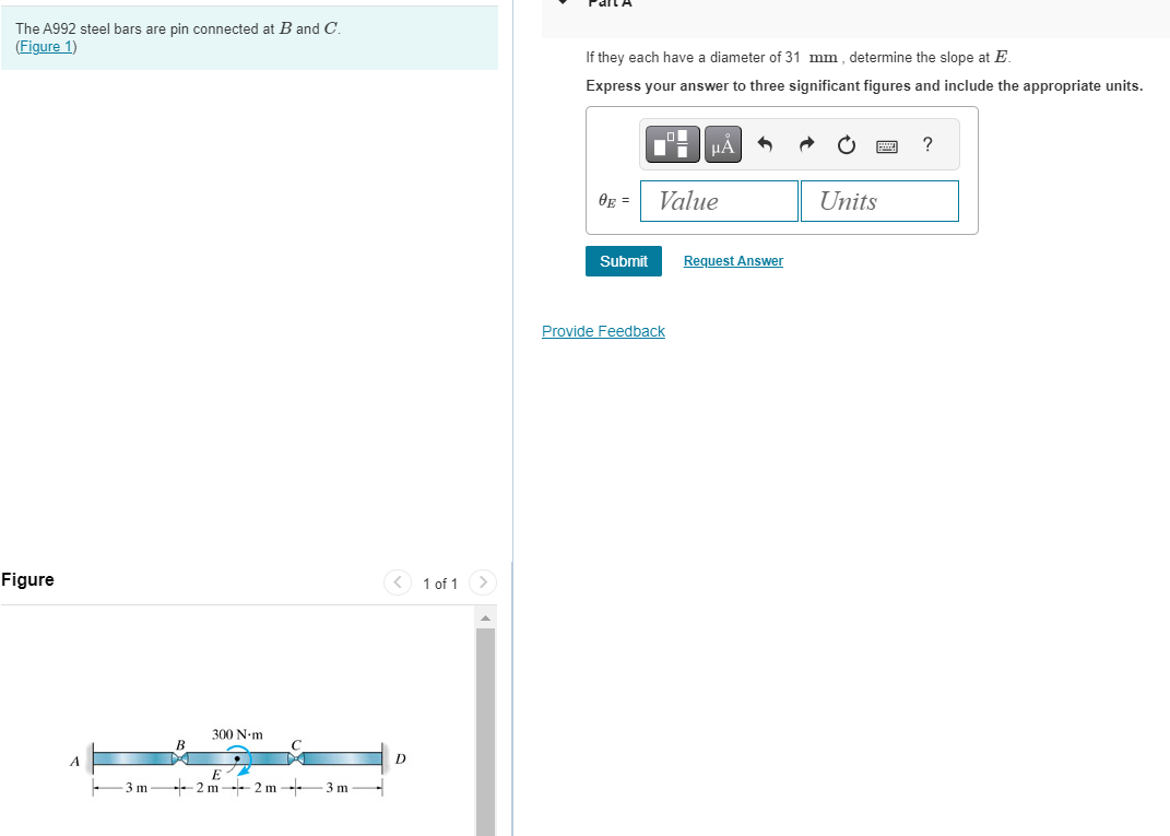 The A 9 9 2 steel bars are pin connected at B and