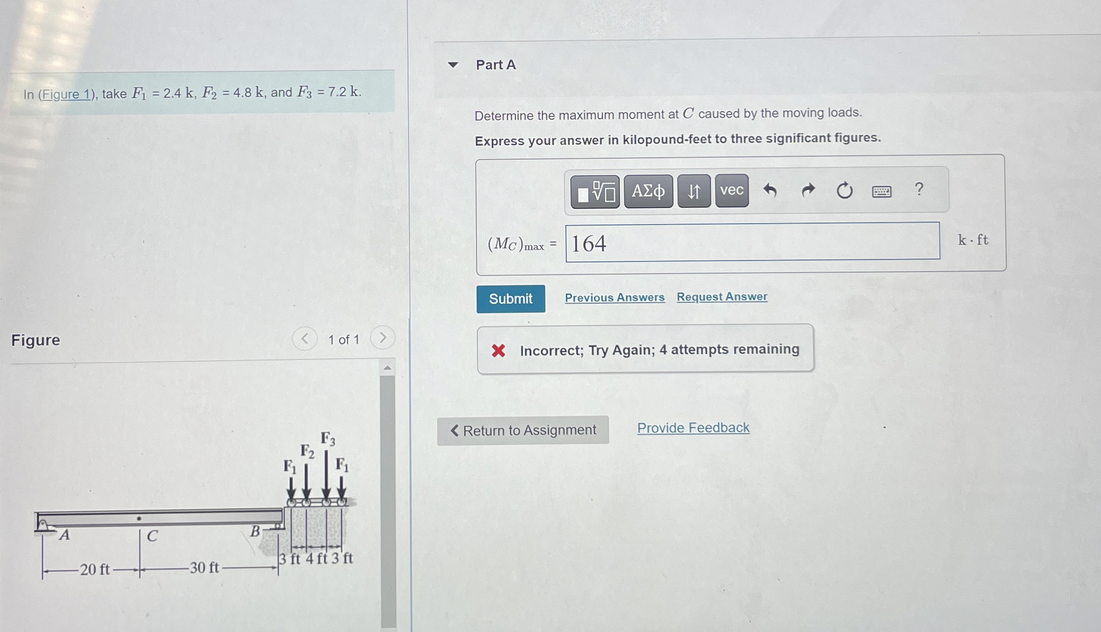 l n ( Figure 1 ) , take F 1 = 2 . 4 k , F 2 = 4 .