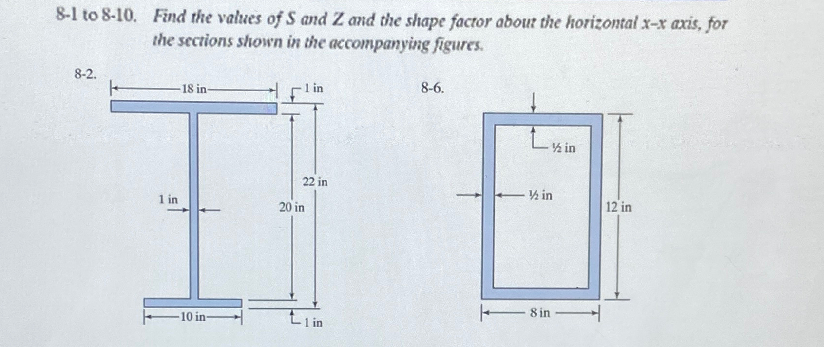 8 - 1 to 8 - 1 0 . Find the values of S and Z and