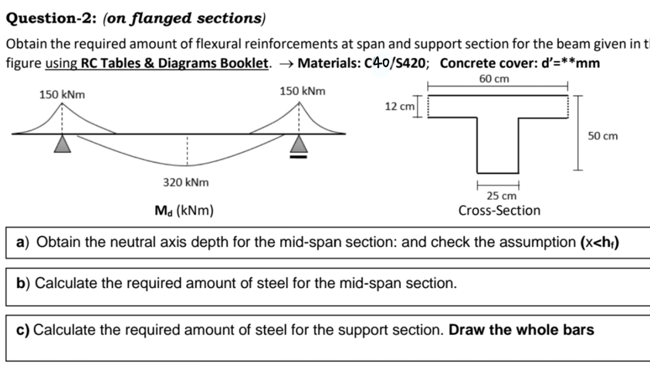 Question - 1 : ( on balanced beam section )