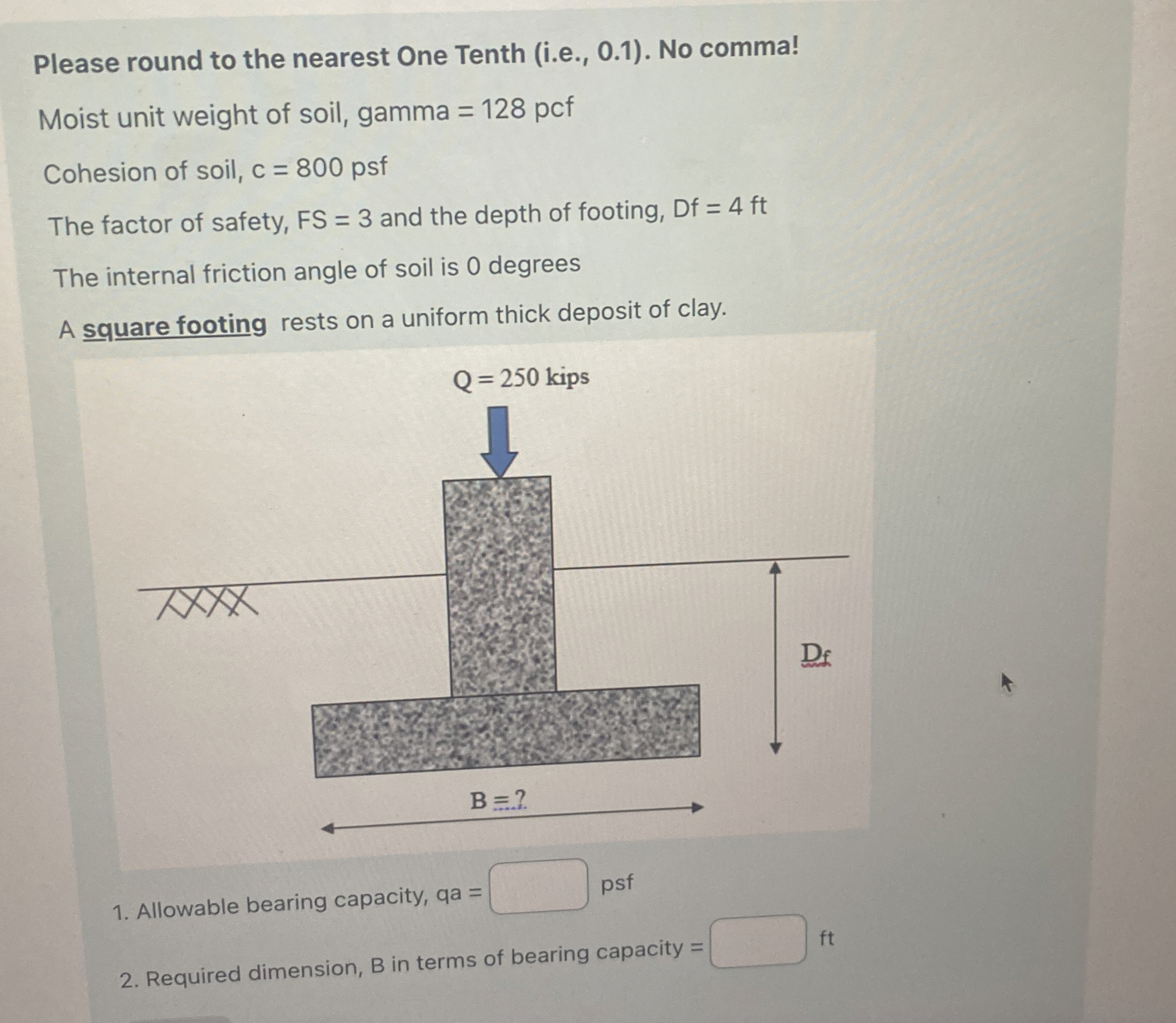 Please round to the nearest One Tenth ( i . e . ,