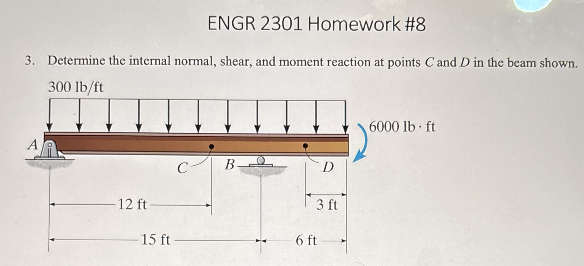 ENGR 2 3 0 1 Homework # 8 3 . Determine the