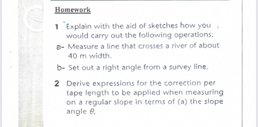 Homework 1 Explain with the aid of sketches how