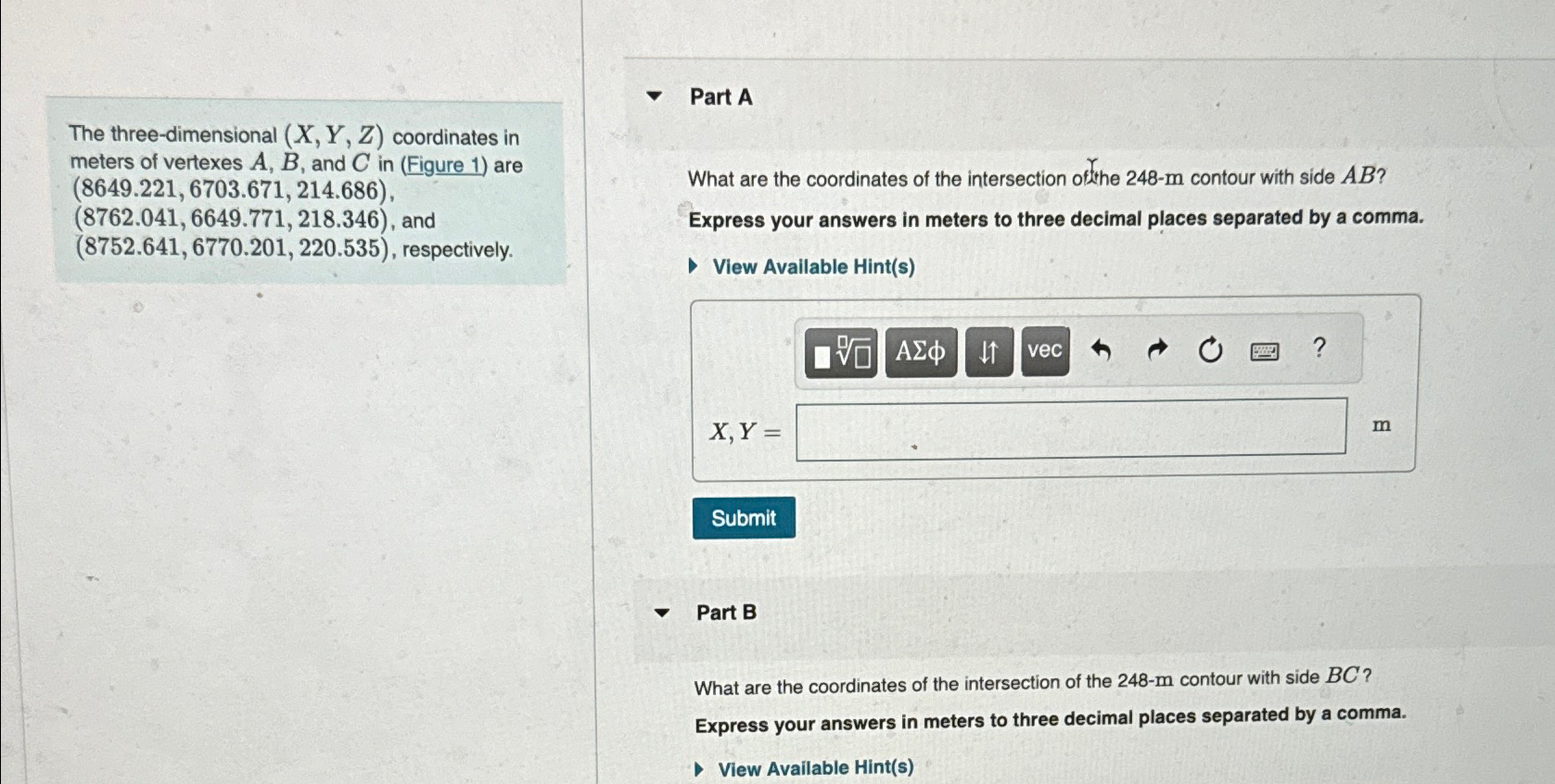 The three - dimensional ( x , Y , Z ) coordinates