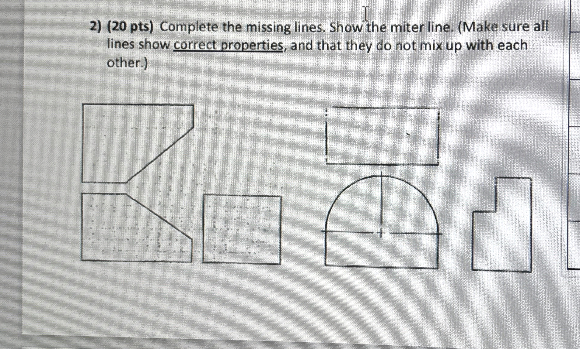 ( 2 0 pts ) Complete the missing lines. Show the
